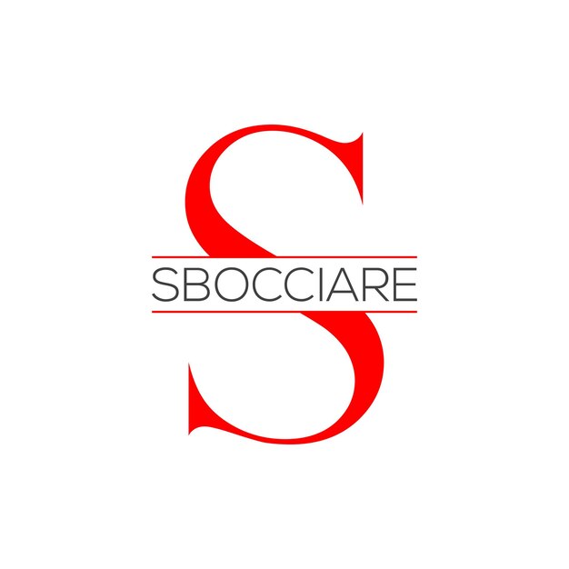 Vettore progettazione del logo s