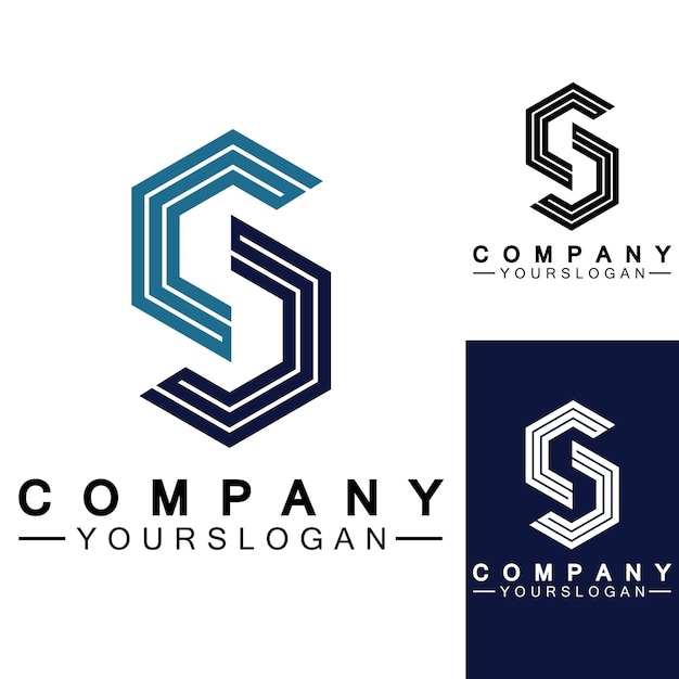 S logo letter s logo pictogram ontwerpsjabloon