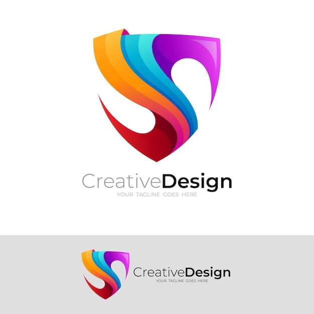 Logo s, logo lettera s con design semplice