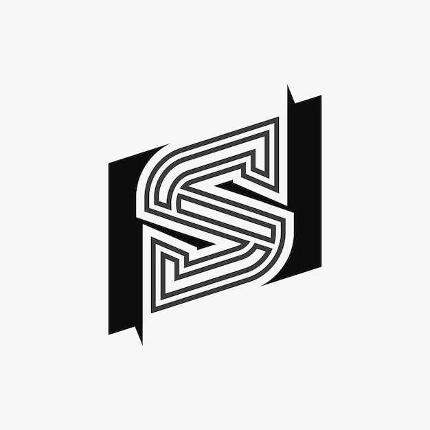 S-logo lettertype en S-letter logo ontwerp vector grahic