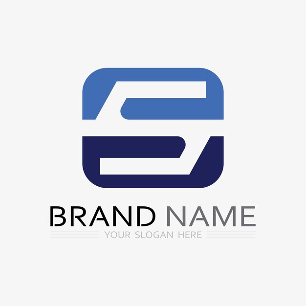 S logo lettertype en S letter logo ontwerp vectorafbeelding