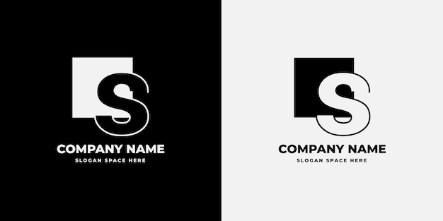 S logo monogram ontwerpsjabloon