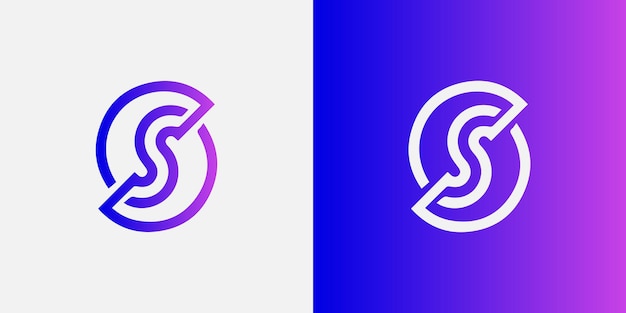 S monogram logo icoon vector