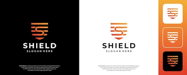 S Shield Security Logo Protection Symbol Vector Logo Design