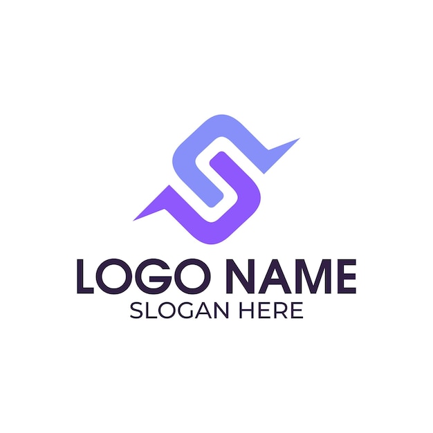 S trademark vector logo design