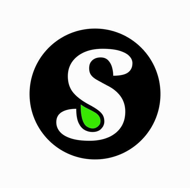 s typography with go green them icon
