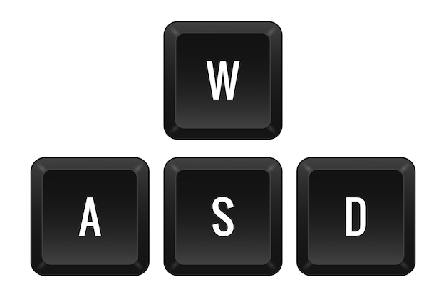 A W D キー 組み合わせ キーボード ウォーク ナビゲーション コントロール コンピュータ ショートカット ノートパソコン 機能的な入力デバイス 周辺 デバイス テキスト 入力 タイプ ハットキー レイアウト 言語 qwerty