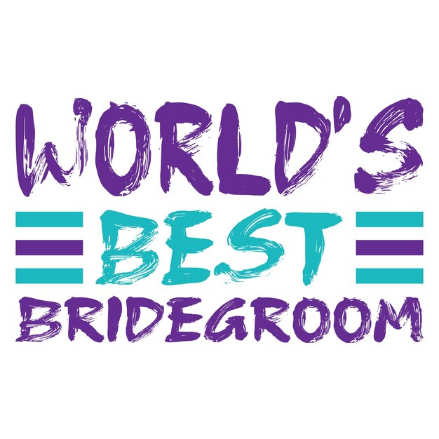 's Werelds beste bruidegom tshirt ontwerp