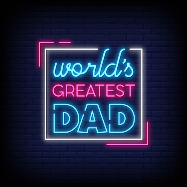 's werelds grootste papa neonreclames