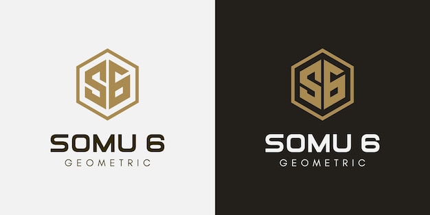 Дизайн логотипа s6 буква s буква 6 монограмма буква знак символ технологии безопасность и интернет