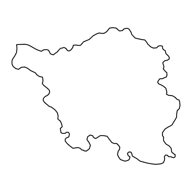 Saarland staat kaart Vector illustratie