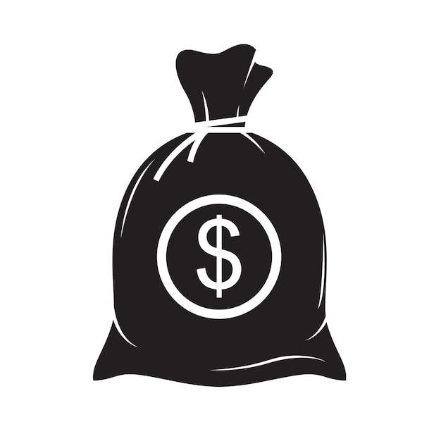 sack icon with money