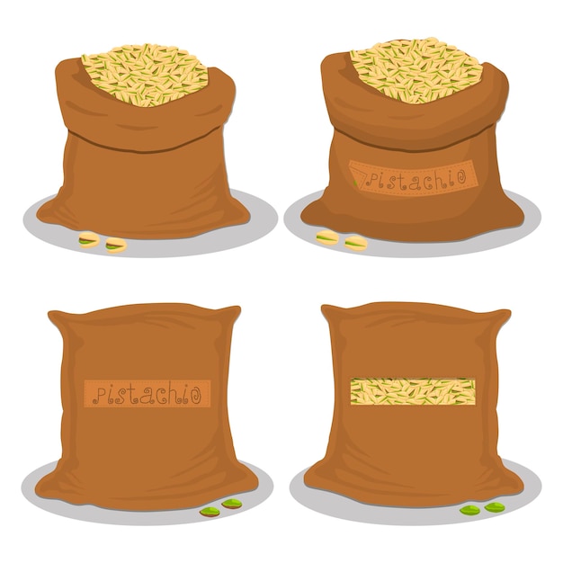sacks with natural food