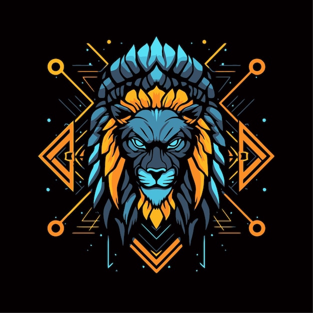 sacred geometry of a lion