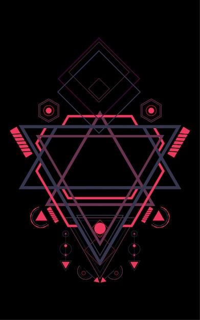 Vector sacred geometry pattern