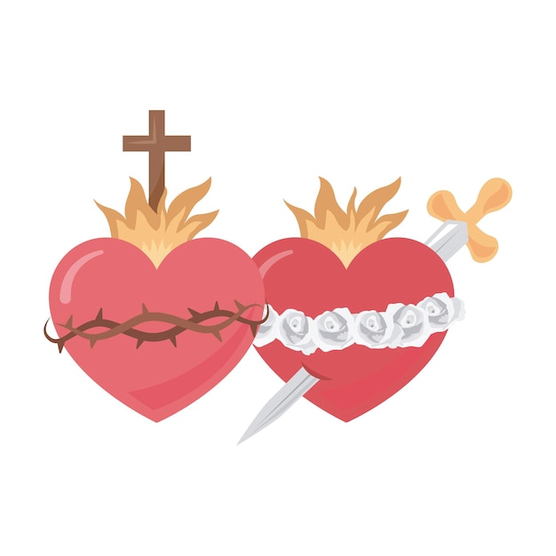 Sacred hearts of jesus