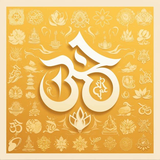 Vector sacred om symbol in various designs