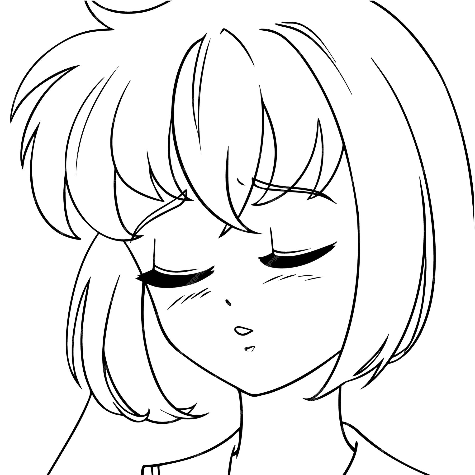 How to Draw a Manga Girl Sad