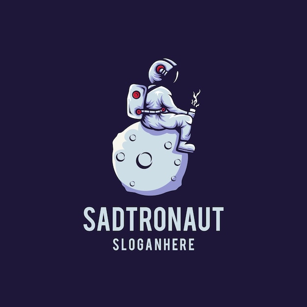 SAD ASTRONAUT LOGO TEMPLATES