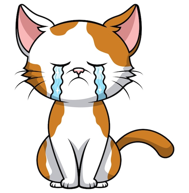 悲しい猫が泣く漫画のイラスト