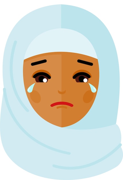 Sad Crying Arab Woman Avatar