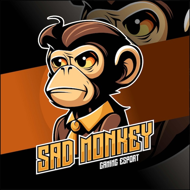 Sad monkey esport logo