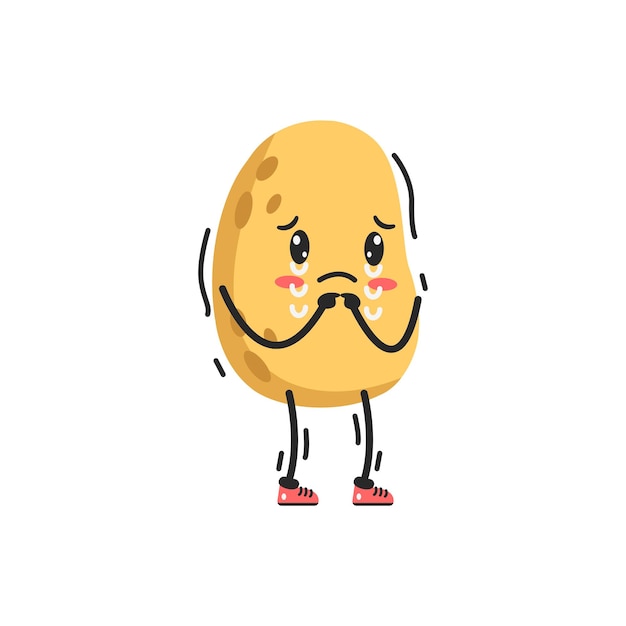 Sad Potato Sticker