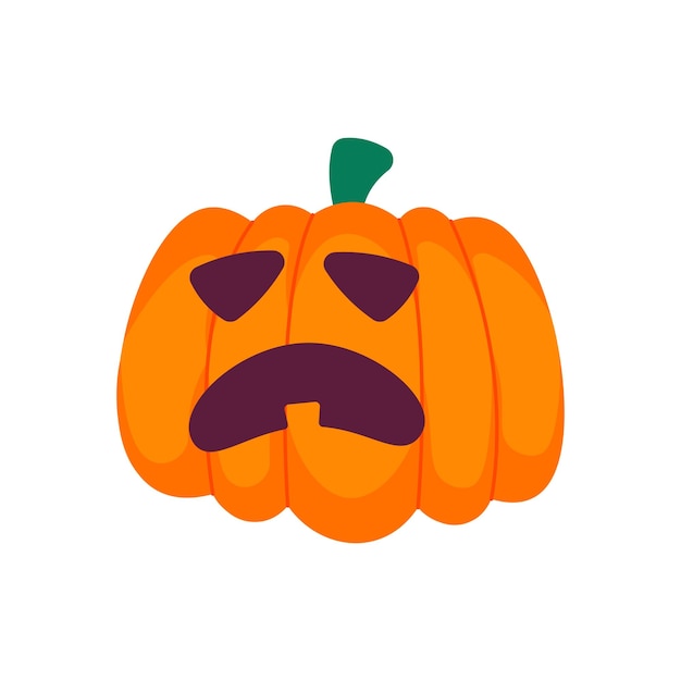 Sad Pumpkin Sticker