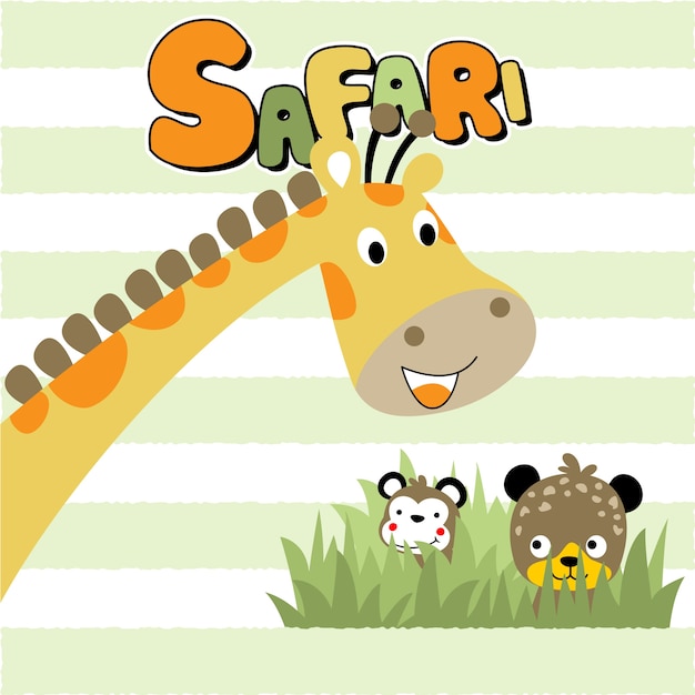 Safari animals cartoon 