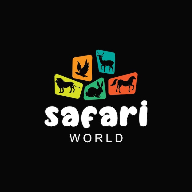 Safari world animal logo design