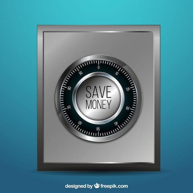 Vector safe deposit box background