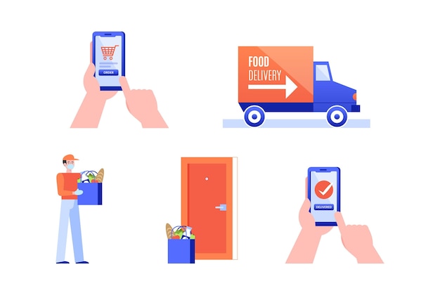 Safe food delivery concept