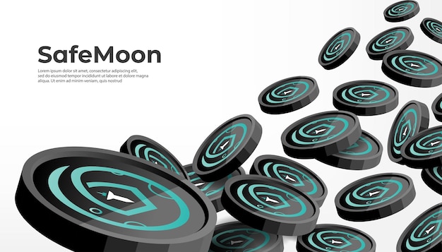SafeMoon SFM cryptocurrency concept banner background