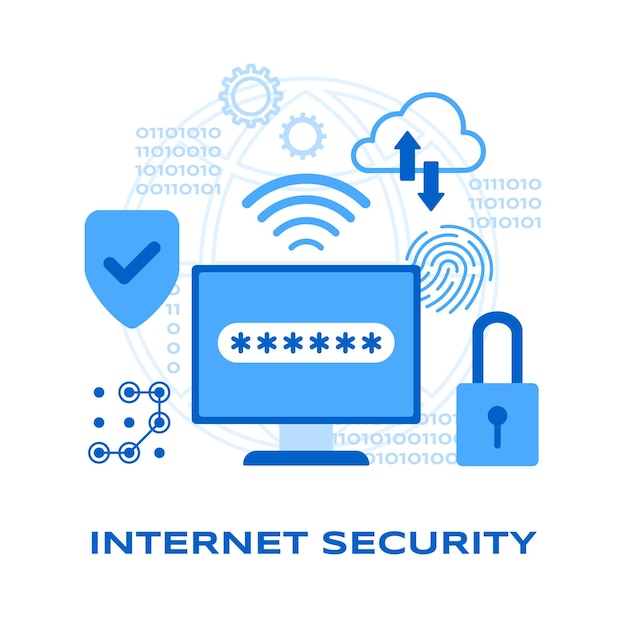 Safer Internet Day. Social Media. Web banner, infographics, web page. Flat illustration. Vector