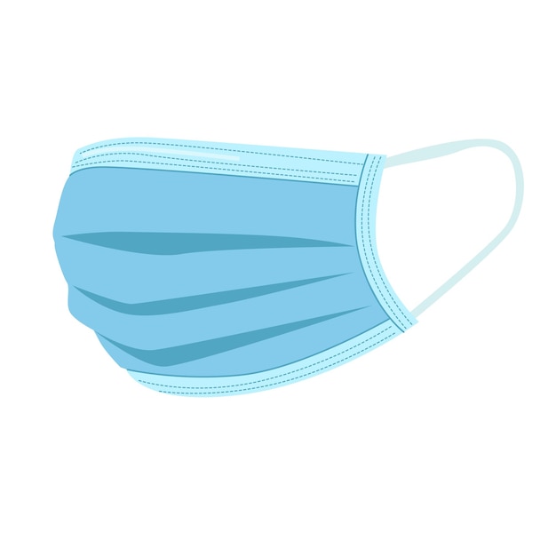 safety breathing masks corona virus hospital or pollution protect face masking vector illustration