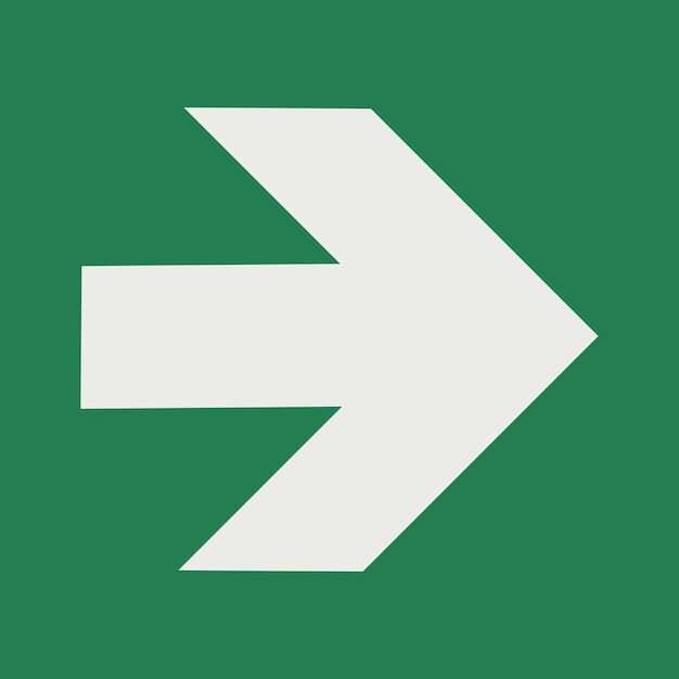 SAFETY CONDITION SIGN PICTOGRAM DIRECTION ARROW 90 ANGLE ISO 7010 E005