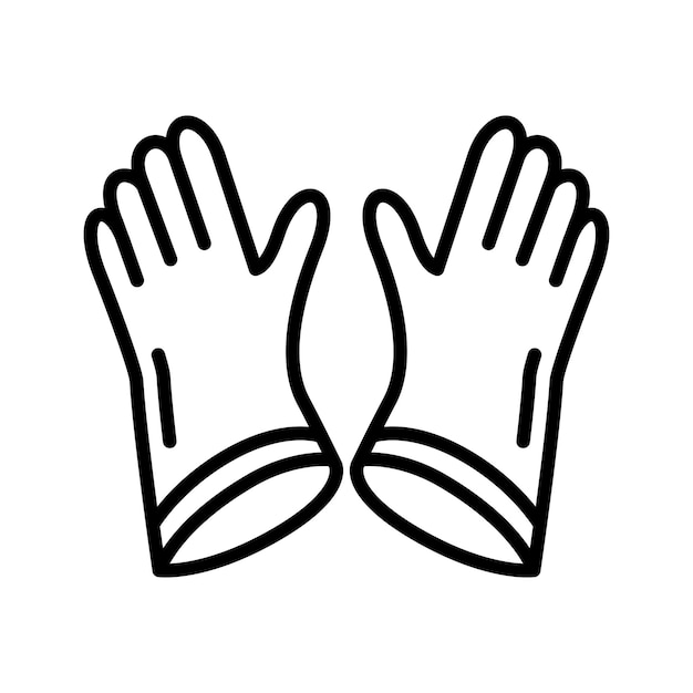 Safety gloves icon