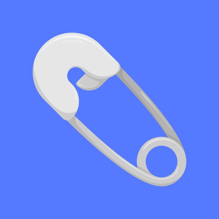 Vector safety pins vector illustration pins icon vector closed safety pins