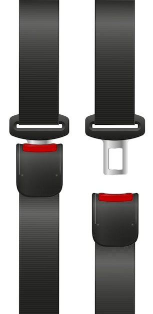 안전 시트 벨트 개방 및 폐쇄 안전 벨트 아트 디자인 로드 스트랩 추상 개념 자동차 비행기 드라이버