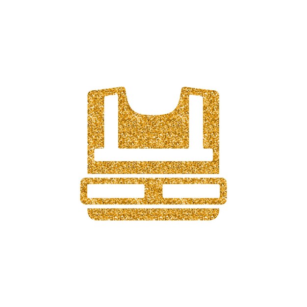 Gold safety shop vest