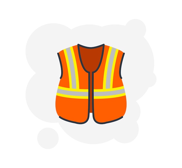 Safety vest vector icon illustration Safety vest icon