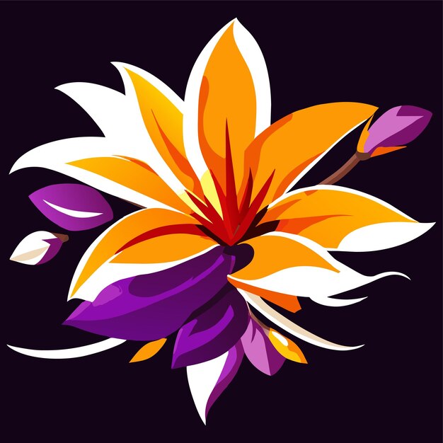 Vector saffron graphics vector illustration