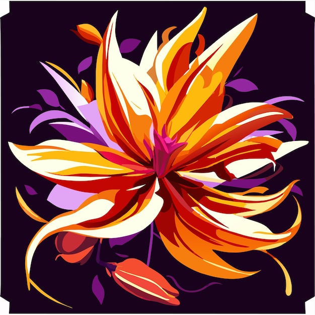 Saffron graphics vector illustration