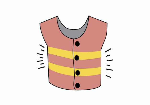 uniform safe vest cartoon vector illustration  Stock Illustration  97714342  PIXTA