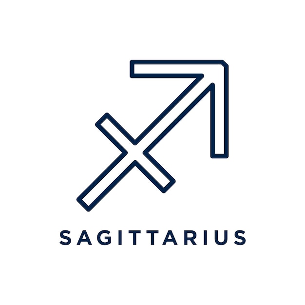 Sagittarius sign icon vector illustration