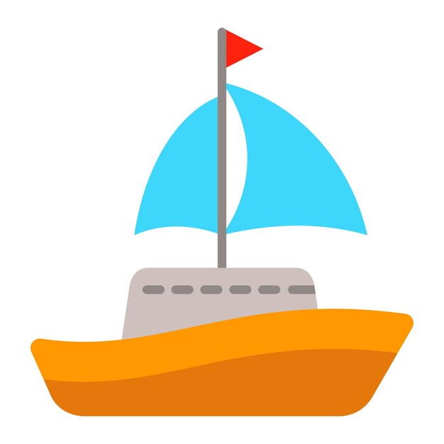 Vector sailboat icon