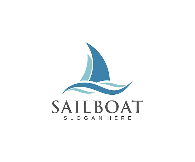 Логотип парусная лодка