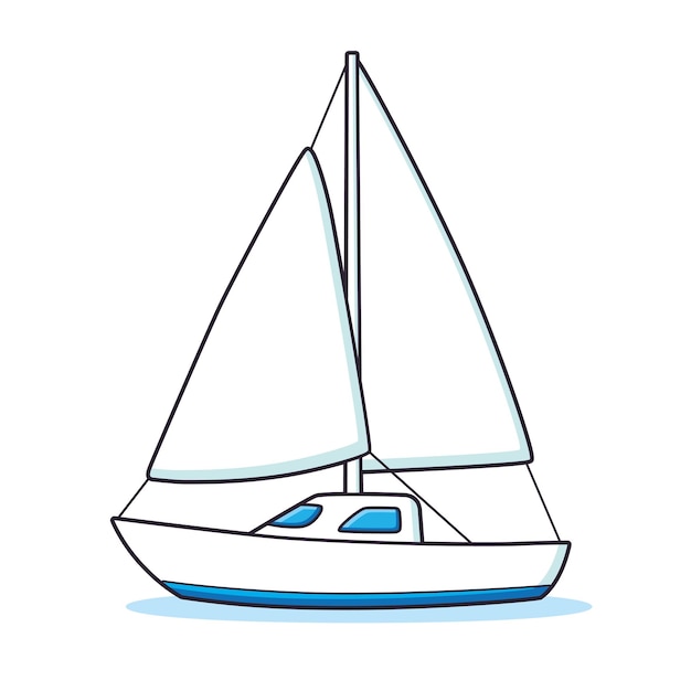 Sailboat or sailing yacht