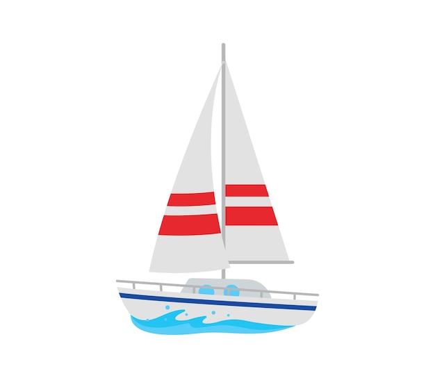 Sailboat vector isolated icon emoji illustration sailboat vector emoticon