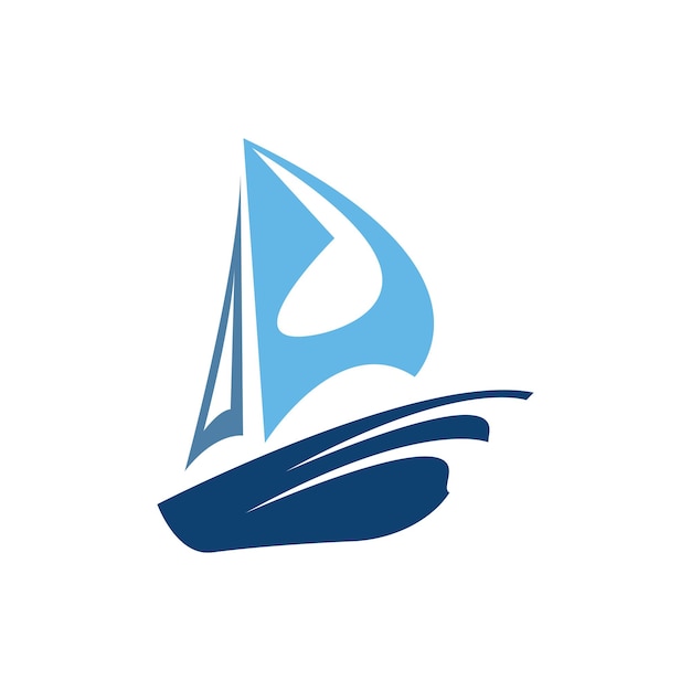 Sailing boat Daily cruises sea travel vector logoicon